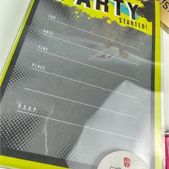 Carlton Cards, set of 2 party invitation boxes, each box has 10, new with tags - Picture 3 of 6